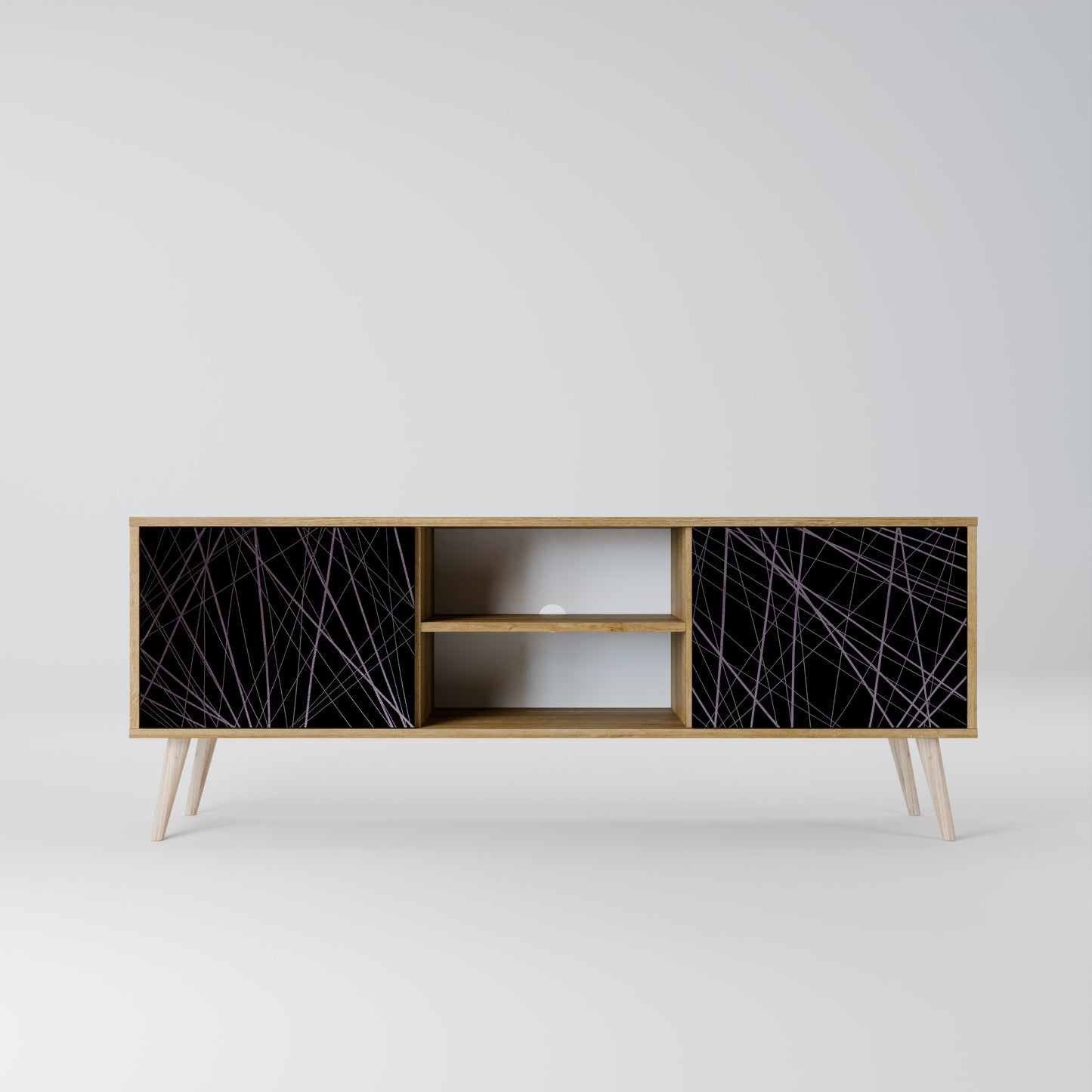 Mobile TV SHIMMER SPIDERGRAM a 2 ante in effetto rovere