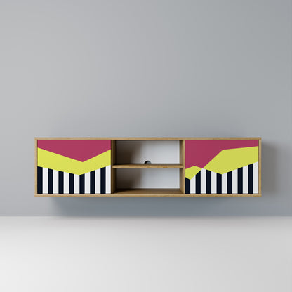 Mobile TV PIANO FANTASY a 2 ante in effetto rovere