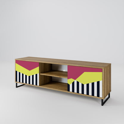 Mobile TV PIANO FANTASY a 2 ante in effetto rovere