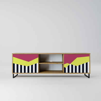 Mobile TV PIANO FANTASY a 2 ante in effetto rovere