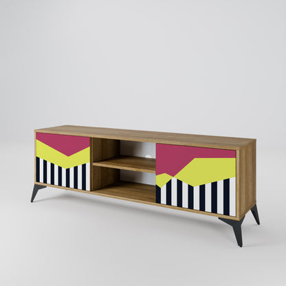Mobile TV PIANO FANTASY a 2 ante in effetto rovere