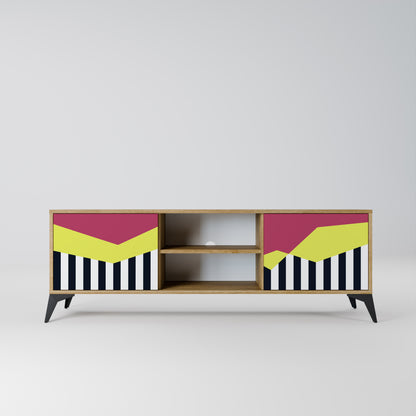 Mobile TV PIANO FANTASY a 2 ante in effetto rovere