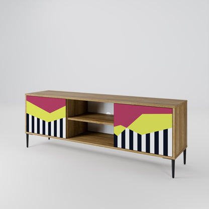 Mobile TV PIANO FANTASY a 2 ante in effetto rovere