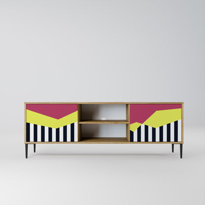 Mobile TV PIANO FANTASY a 2 ante in effetto rovere