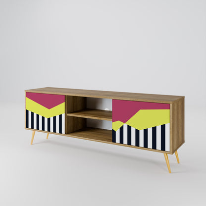 Mobile TV PIANO FANTASY a 2 ante in effetto rovere