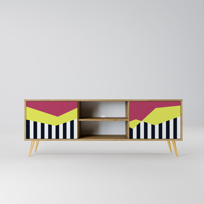 Mobile TV PIANO FANTASY a 2 ante in effetto rovere