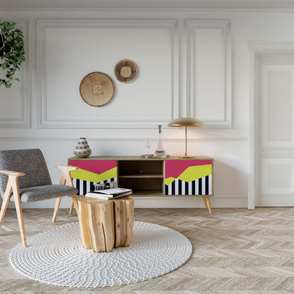 Mobile TV PIANO FANTASY a 2 ante in effetto rovere