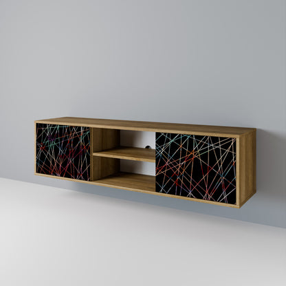 Mobile TV LUMINOUS SNARE a 2 ante in effetto rovere
