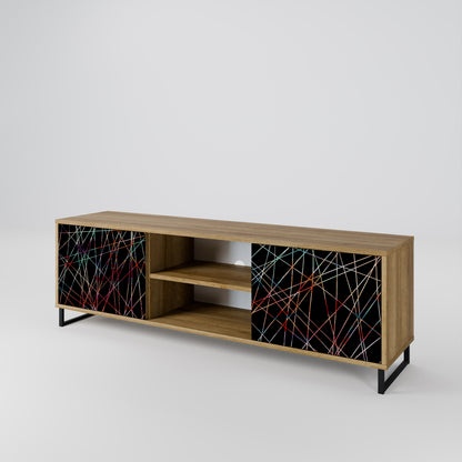 Mobile TV LUMINOUS SNARE a 2 ante in effetto rovere