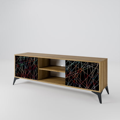 Mobile TV LUMINOUS SNARE a 2 ante in effetto rovere
