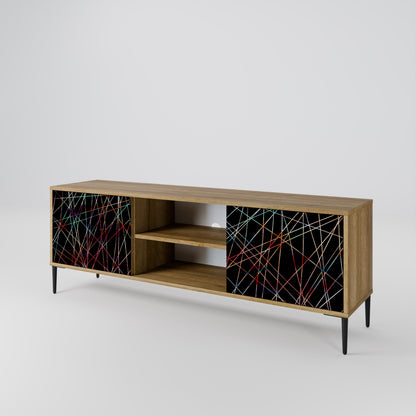 Mobile TV LUMINOUS SNARE a 2 ante in effetto rovere
