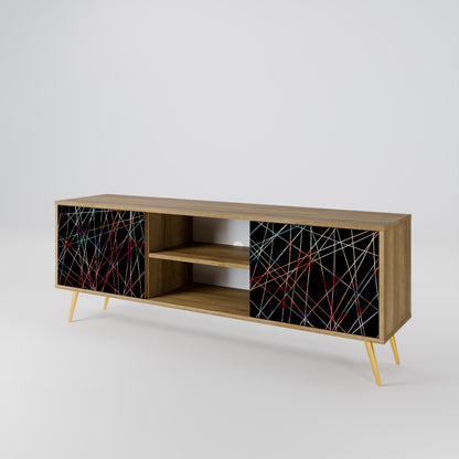 Mobile TV LUMINOUS SNARE a 2 ante in effetto rovere