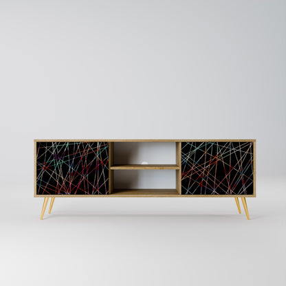 Mobile TV LUMINOUS SNARE a 2 ante in effetto rovere
