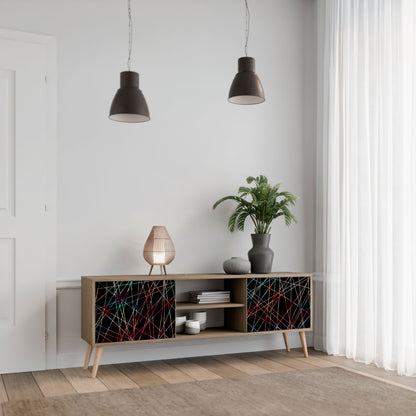 Mobile TV LUMINOUS SNARE a 2 ante in effetto rovere