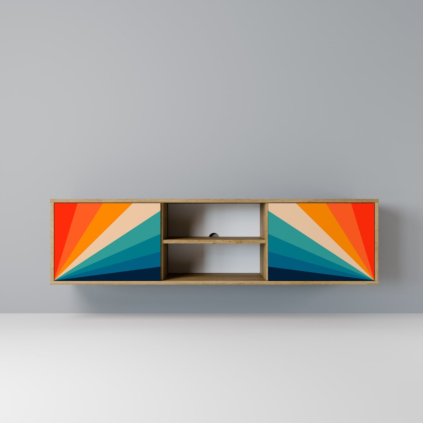 Mobile TV PRISM CONCUSSION a 2 ante in effetto rovere
