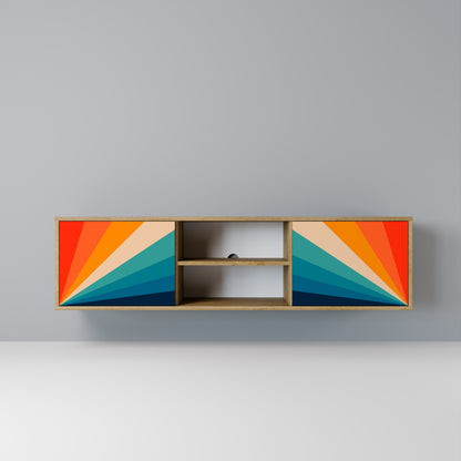 Mobile TV PRISM CONCUSSION a 2 ante in effetto rovere