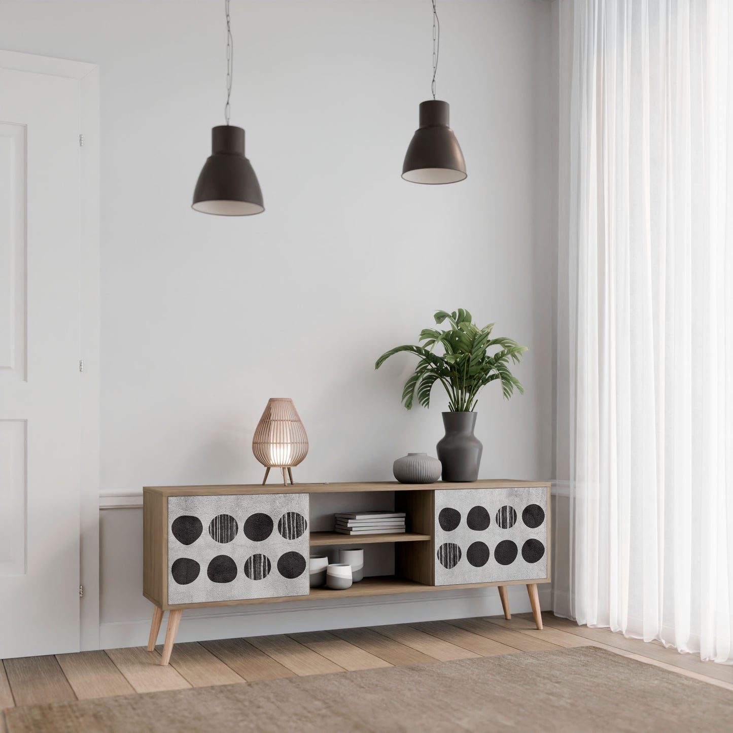 Mobile TV GHOSTLY GRADIENTS a 2 ante in effetto rovere