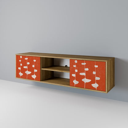 Mobile TV COURAGE MOLD a 2 ante in effetto rovere