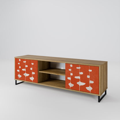 Mobile TV COURAGE MOLD a 2 ante in effetto rovere