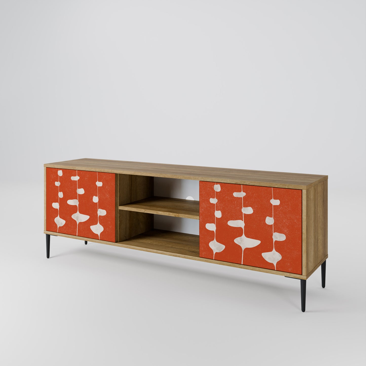 Mobile TV COURAGE MOLD a 2 ante in effetto rovere