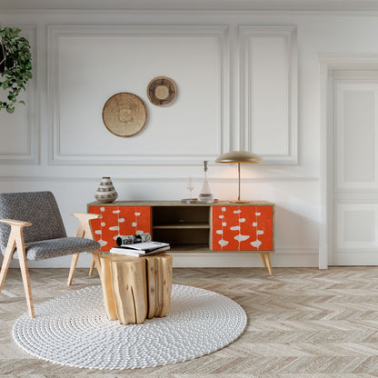 Mobile TV COURAGE MOLD a 2 ante in effetto rovere