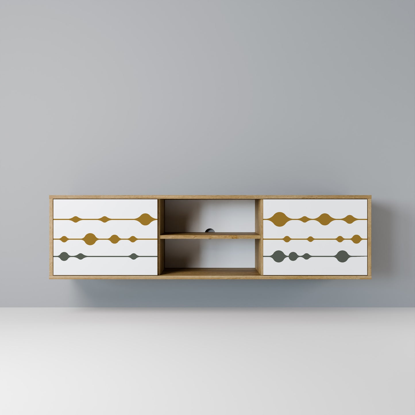 Mobile TV VIVID TONE a 2 ante in effetto rovere