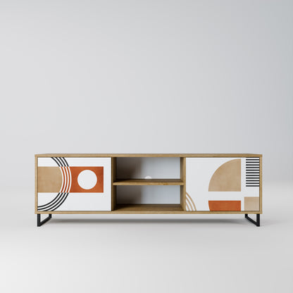 Mobile TV CIRCLE RHYTM a 2 ante effetto rovere