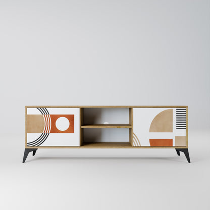 Mobile TV CIRCLE RHYTM a 2 ante effetto rovere