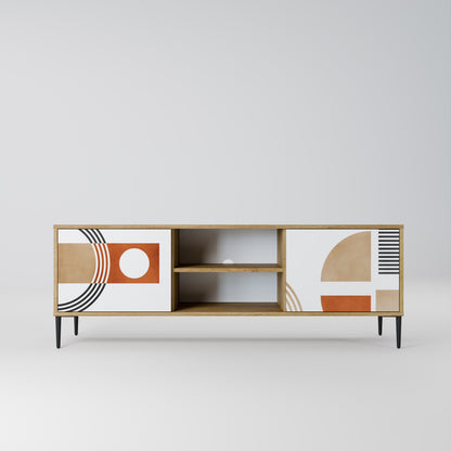 Mobile TV CIRCLE RHYTM a 2 ante effetto rovere