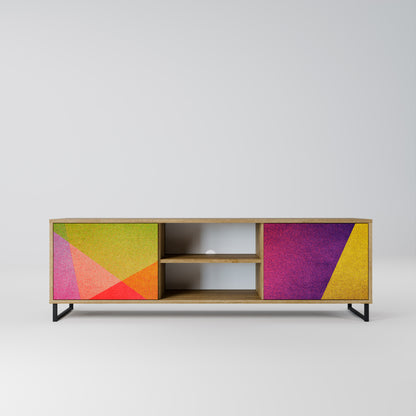 Mobile TV VIVID GEOMETRY a 2 ante in effetto rovere