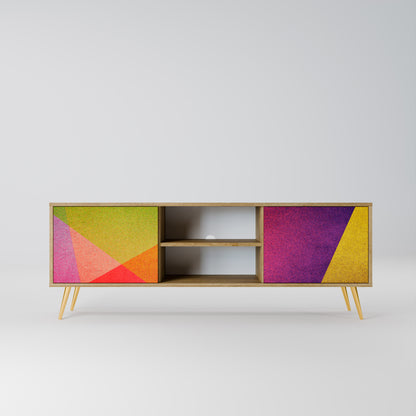 Mobile TV VIVID GEOMETRY a 2 ante in effetto rovere