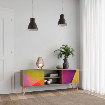 Mobile TV VIVID GEOMETRY a 2 ante in effetto rovere