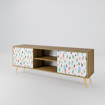 ENERGETIC SPOTS 2-Door TV Stand in Oak Effect