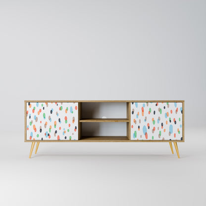 ENERGETIC SPOTS 2-Door TV Stand in Oak Effect
