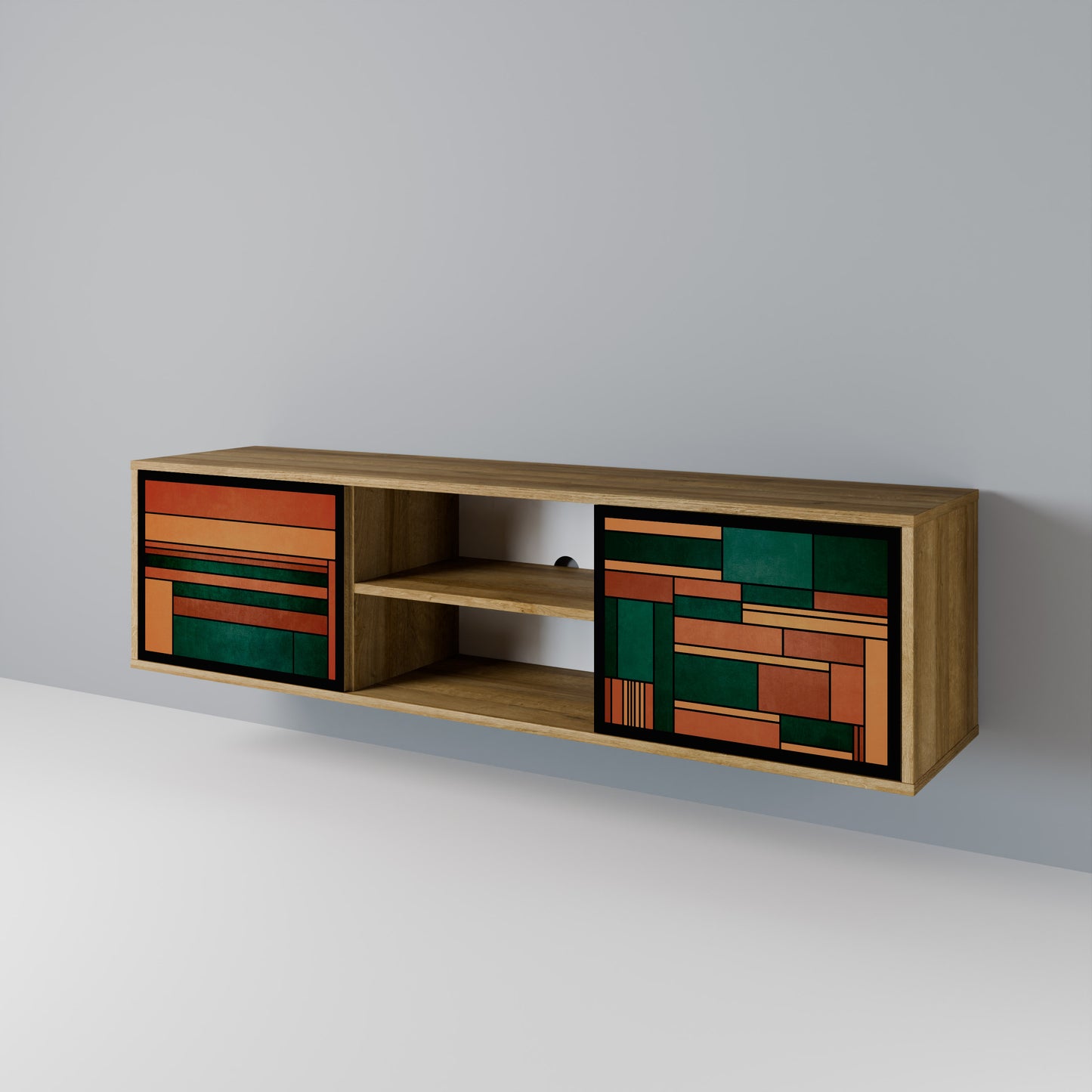 Mobile TV EARTHY FIGURES a 2 ante effetto rovere