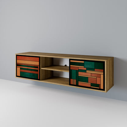 Mobile TV EARTHY FIGURES a 2 ante effetto rovere