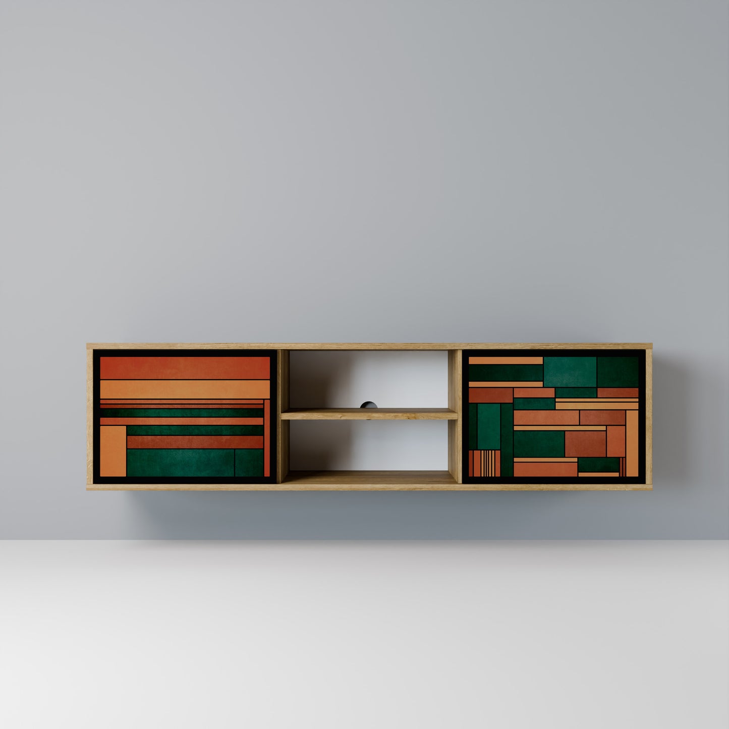 Mobile TV EARTHY FIGURES a 2 ante effetto rovere