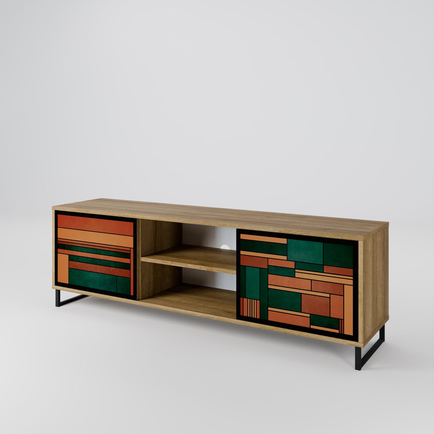 Mobile TV EARTHY FIGURES a 2 ante effetto rovere