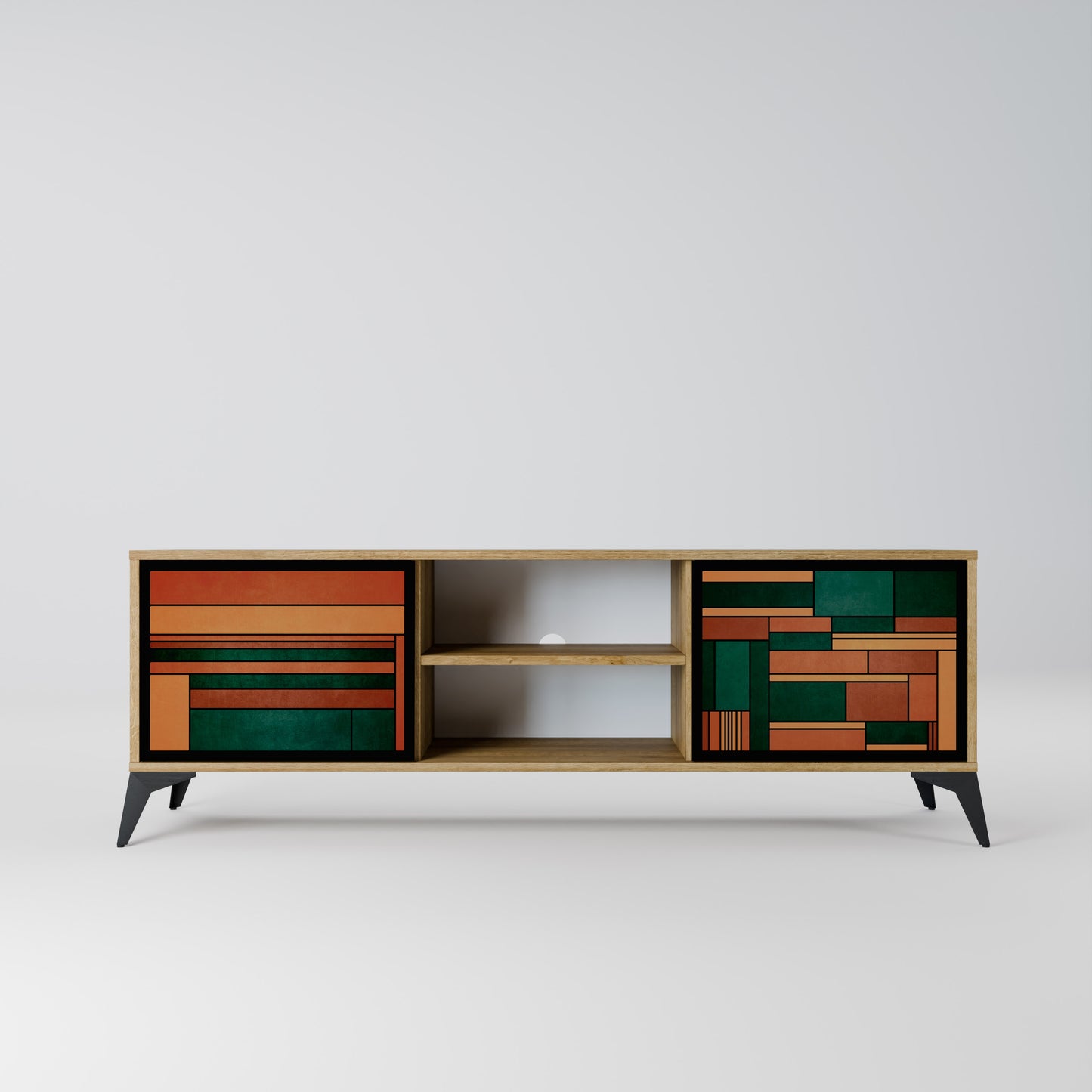 Mobile TV EARTHY FIGURES a 2 ante effetto rovere