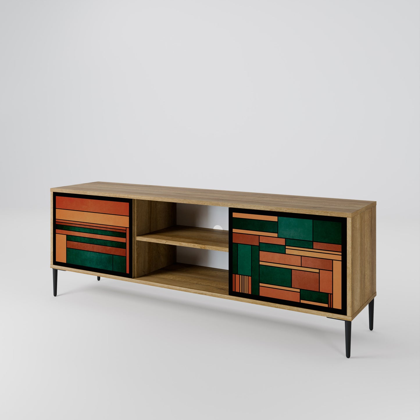 Mobile TV EARTHY FIGURES a 2 ante effetto rovere