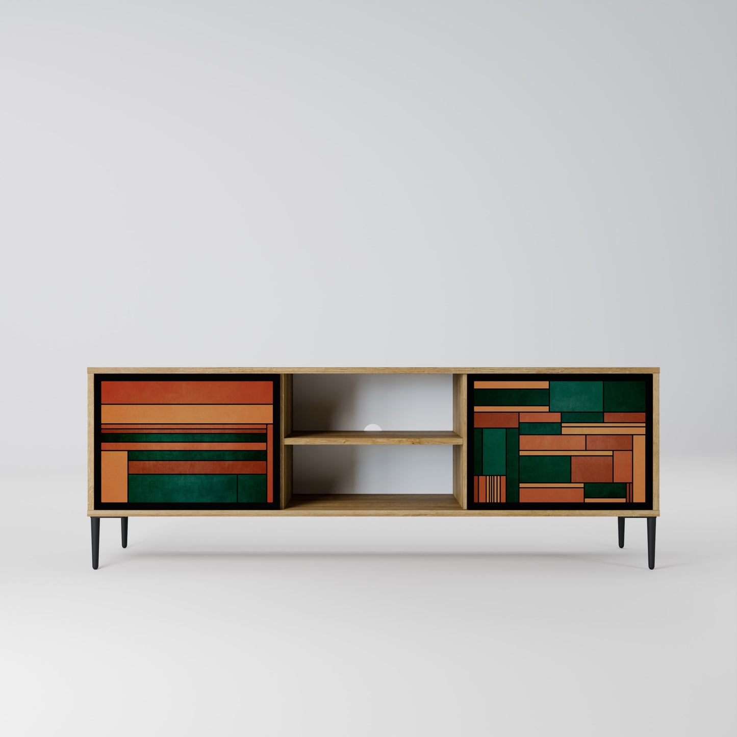 Mobile TV EARTHY FIGURES a 2 ante effetto rovere