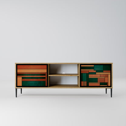 Mobile TV EARTHY FIGURES a 2 ante effetto rovere