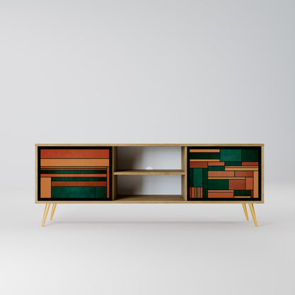 Mobile TV EARTHY FIGURES a 2 ante effetto rovere