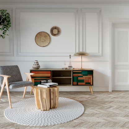 Mobile TV EARTHY FIGURES a 2 ante effetto rovere