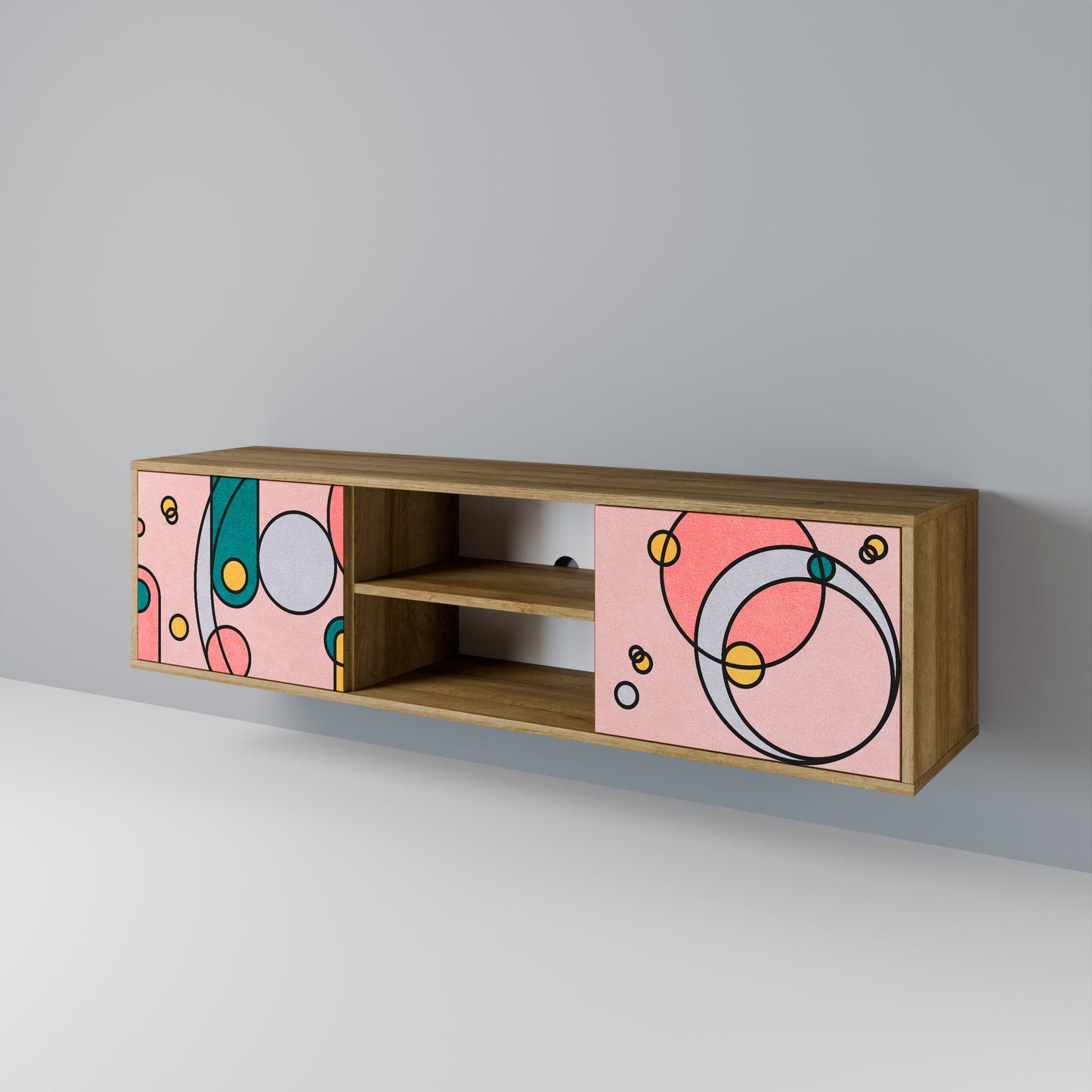 Mobile TV GOSSAMER ECHOES a 2 ante in effetto rovere