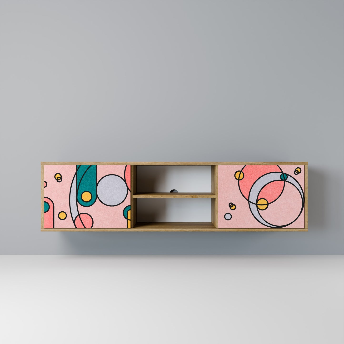 Mobile TV GOSSAMER ECHOES a 2 ante in effetto rovere