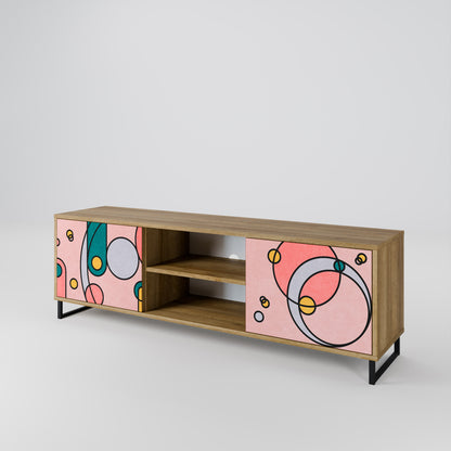 Mobile TV GOSSAMER ECHOES a 2 ante in effetto rovere