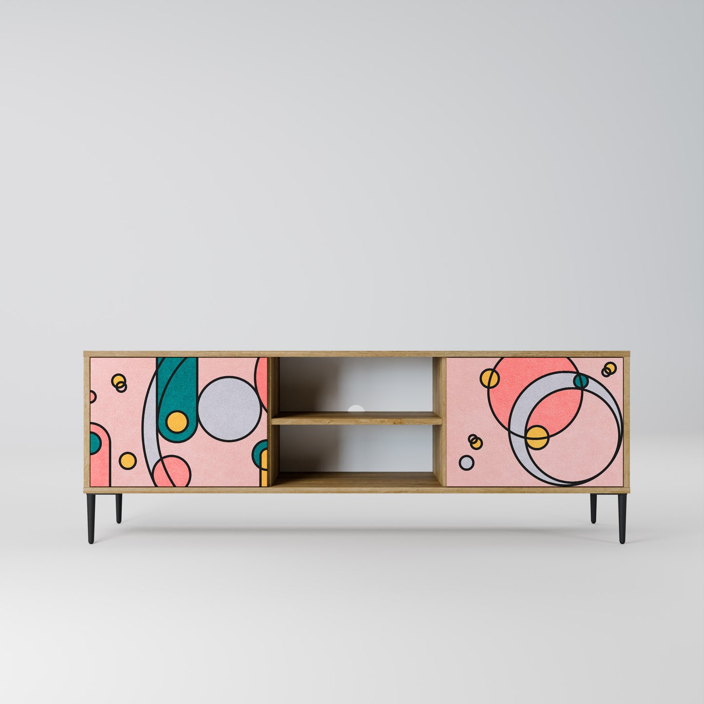 Mobile TV GOSSAMER ECHOES a 2 ante in effetto rovere