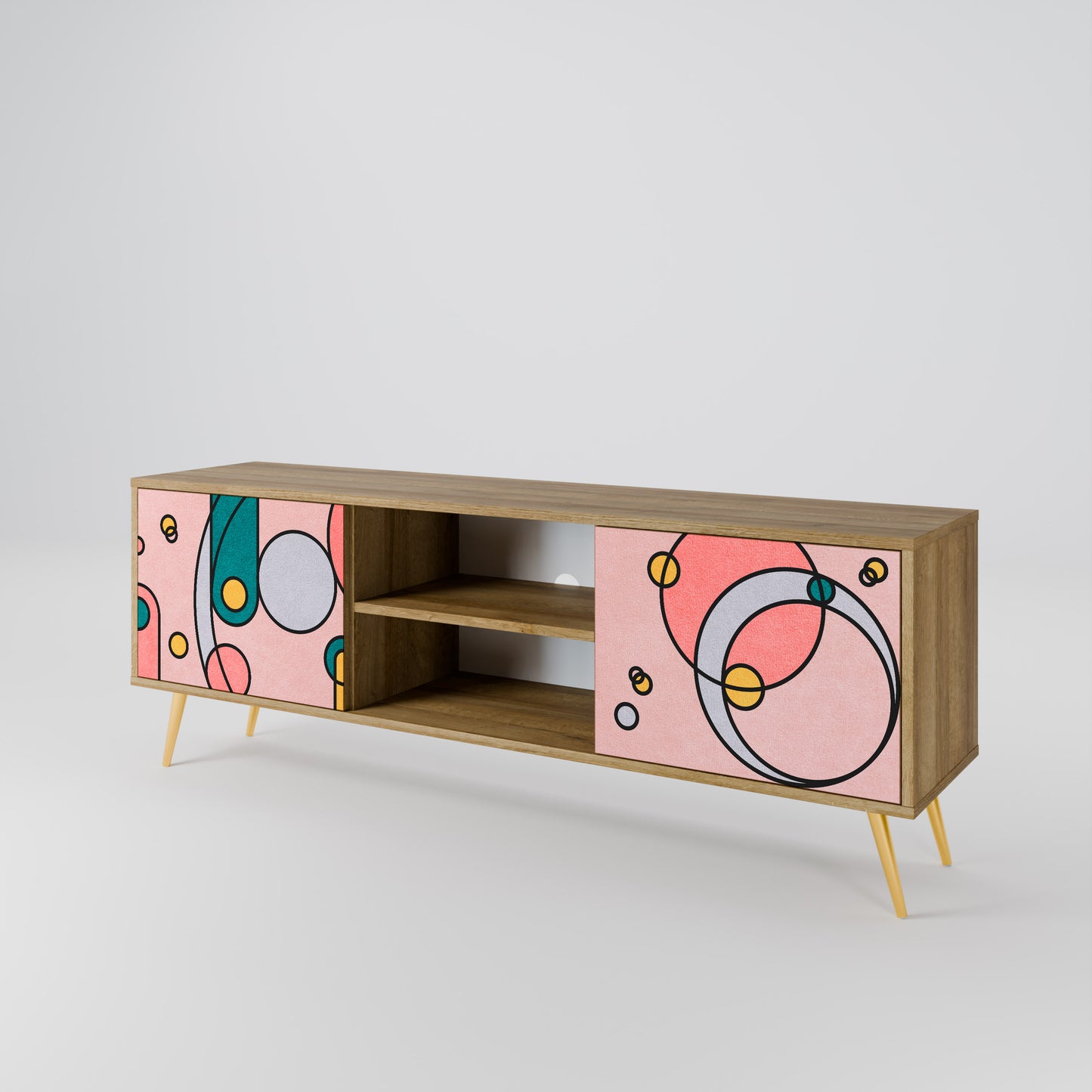 Mobile TV GOSSAMER ECHOES a 2 ante in effetto rovere