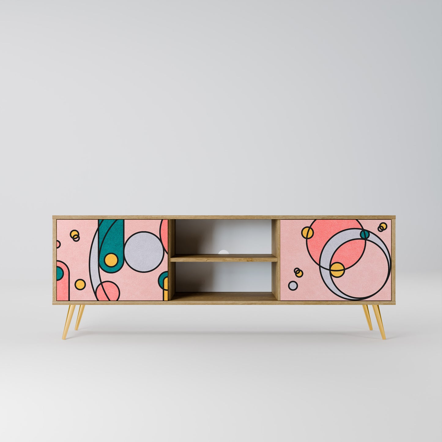 Mobile TV GOSSAMER ECHOES a 2 ante in effetto rovere
